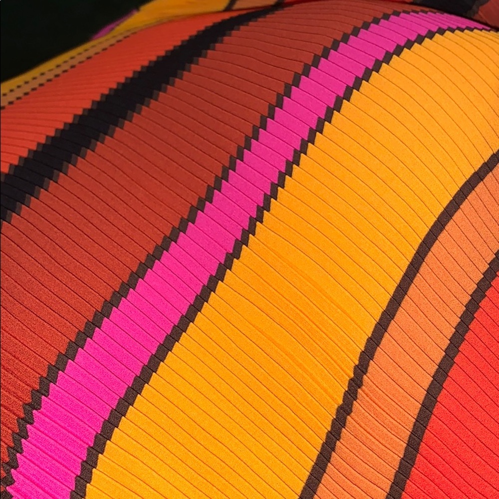 J Crew Straight-pleat skirt in multistripe  NWT - Picture 6 of 8